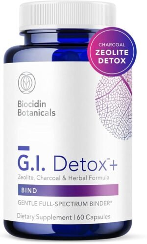 Biocidin G.I. Detox+ Activated Charcoal (60 Capsules)