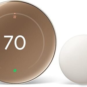 Google Nest Learning Thermostat (4th Gen, 2024) Polished Gold