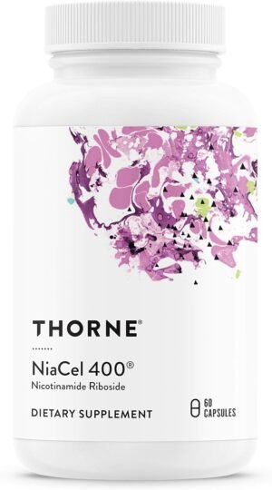 THORNE NiaCel 400 - Nicotinamide Riboside Supplement - Support Healthy Aging, Cellular Energy Production, and Sleep-Wake Cycle - NSF Certified for Sport -...