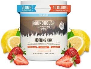 ROUNDHOUSE PROVISION Morning Kick, Zero Sugar Greens Superfood Powder Supplement