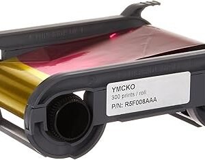 Evolis Consumables, YMCKO Color Ribbon 300 Prints 1 Roll R5F008AAA